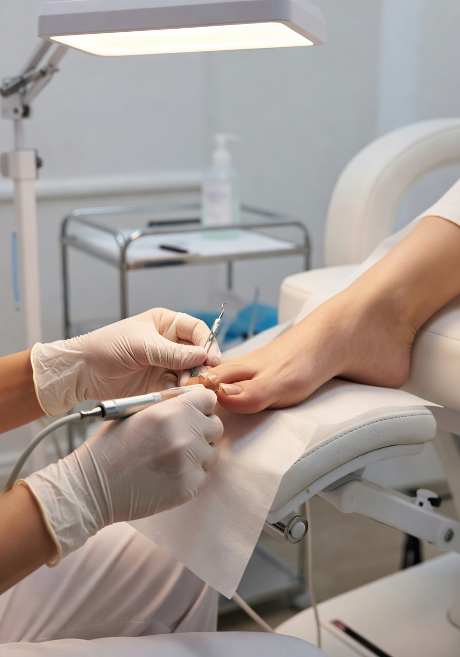 Professionelle medizinische Fußpflege